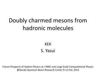 Doubly charmed mesons from hadronic molecules