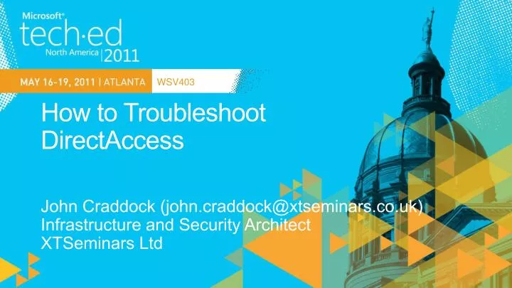 how to troubleshoot directaccess