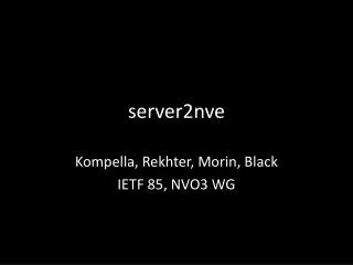 server2nve