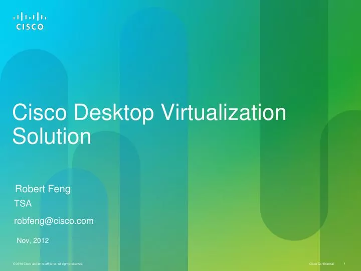 cisco desktop virtualization solution