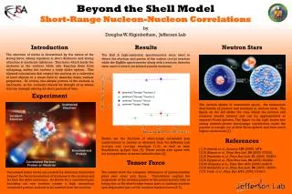 Beyond the Shell Model Short-Range Nucleon-Nucleon Correlations