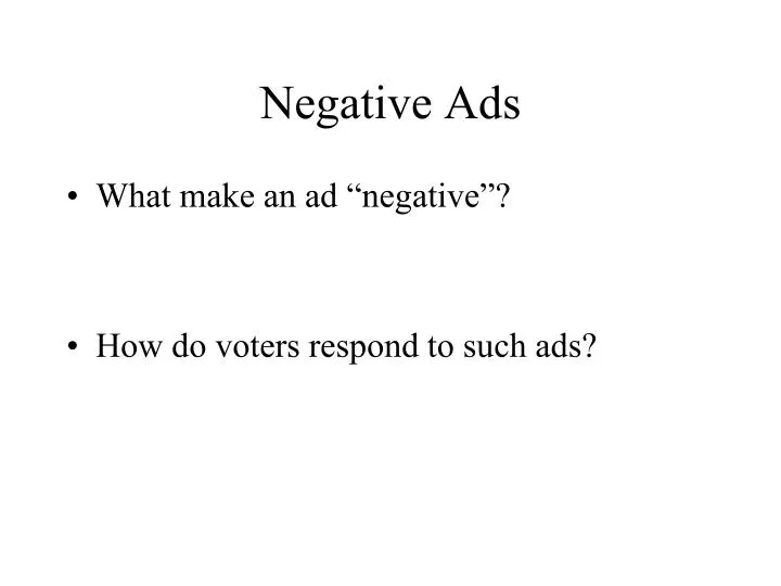 negative ads