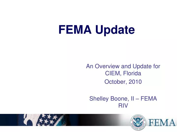 fema update