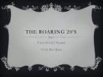 The Roaring 20s: Urban Development, Prohibition, and the Clash of Ideas - slide 1