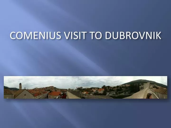 comenius visit to dubrovnik