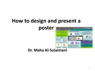 How to design and present a poster