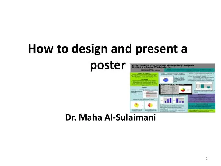 how to design and present a poster