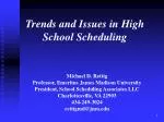 Trends and Issues in High School Scheduling: A Comprehensive Overview - slide 1