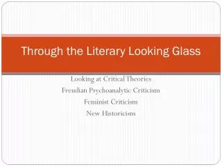 Through the Literary Looking Glass