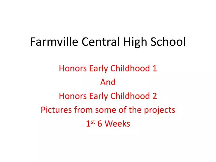 farmville central high school