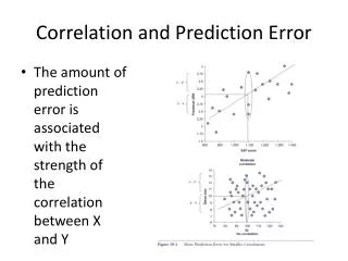 Correlation and Prediction Error