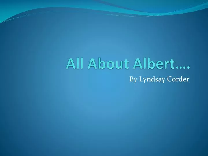 all about albert