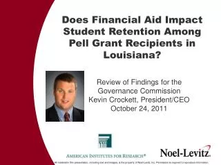 Does Financial Aid Impact Student Retention Among Pell Grant Recipients in Louisiana?