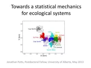 Towards a statistical mechanics for ecological systems