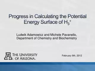 Progress in Calculating the Potential Energy Surface of H 3 +