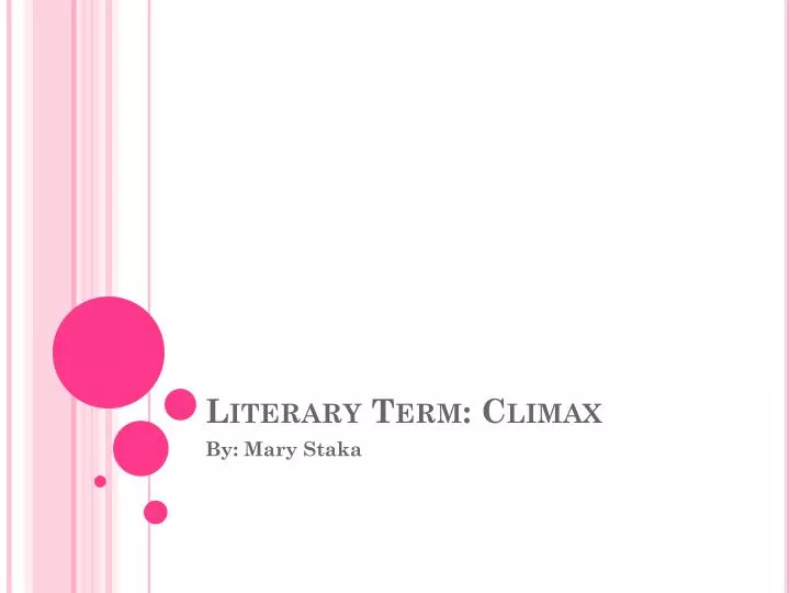 literary term climax