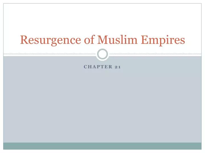 resurgence of muslim empires