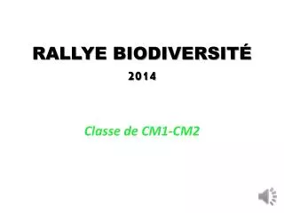 rallye biodiversit 2014