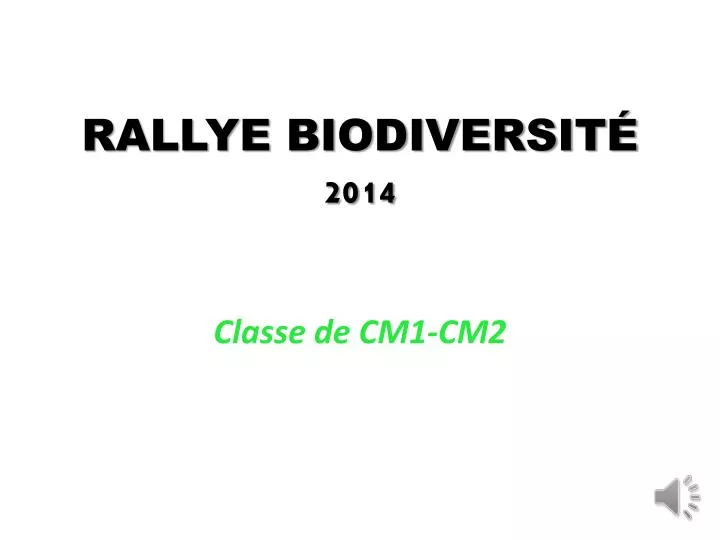 rallye biodiversit 2014