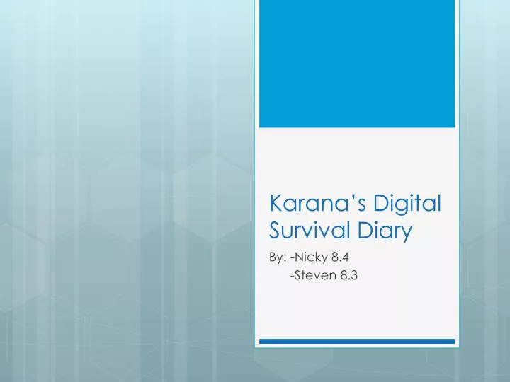 karana s digital survival diary