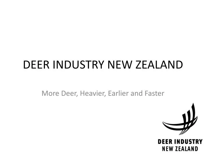 deer industry new zealand