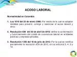 ACOSO LABORAL - slide 1