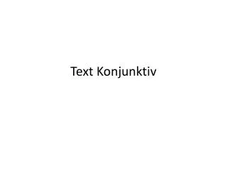 text konjunktiv