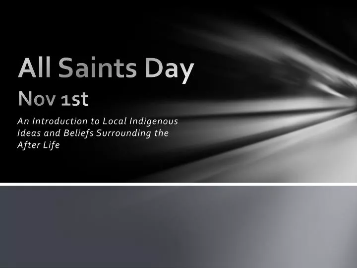 all saints day nov 1st