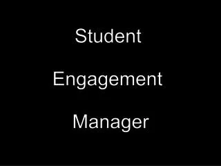 Student Engagement is really, really hard!