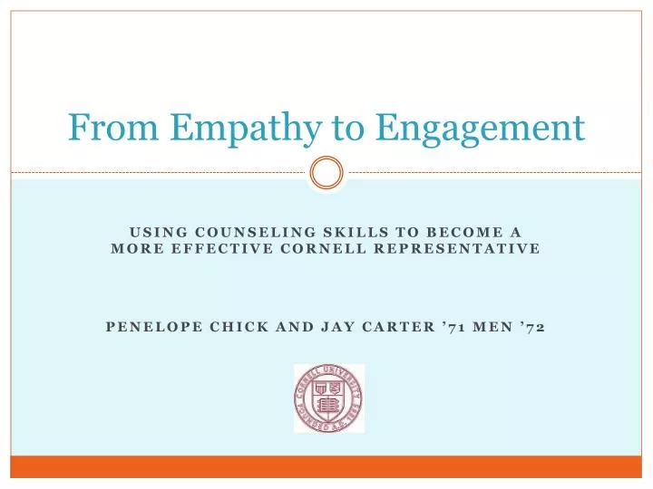 from empathy to engagement