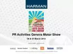 PR Activities Geneva Motor Show