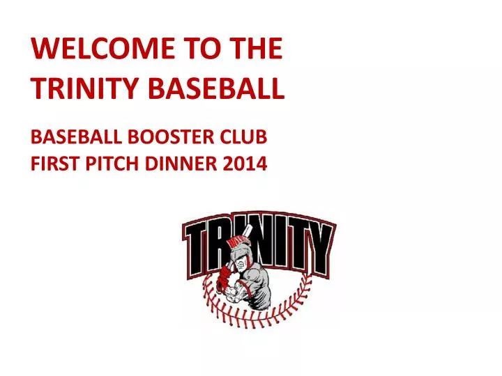 welcome to the trinity baseball