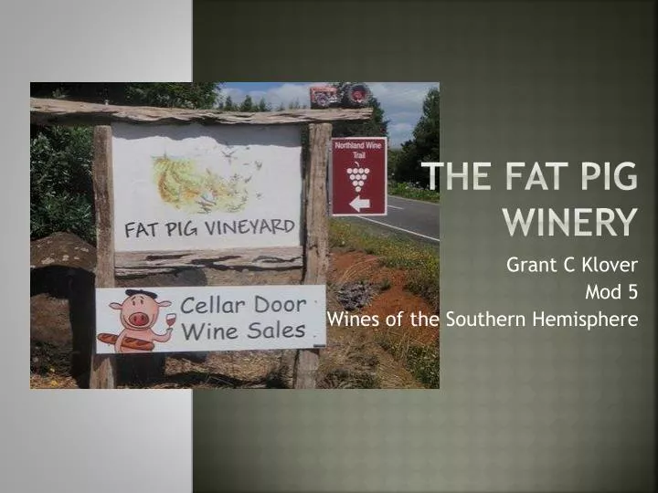the fat pig winery