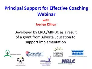 Principal Support for Effective Coaching Webinar