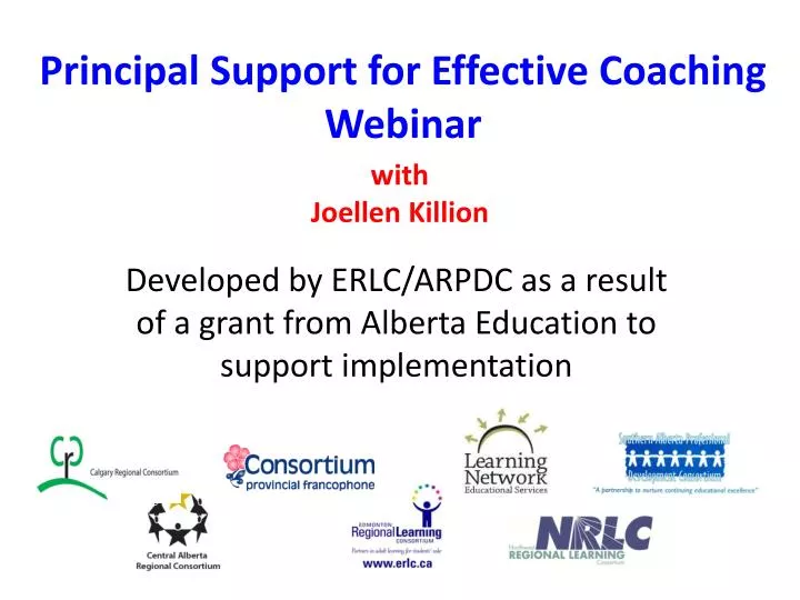 principal support for effective coaching webinar