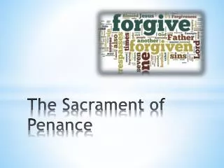 The Sacrament of Penance