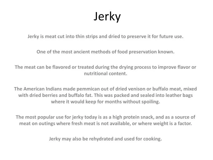 jerky