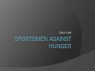 Sportsmen Against Hunger