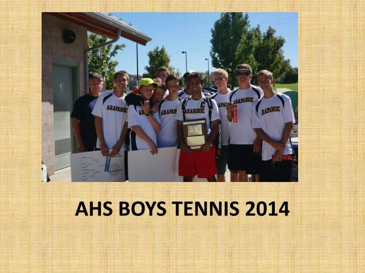 ahs boys tennis 2014