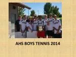 AHS BOYS TENNIS 2014 - slide 1