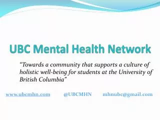 UBC Mental Health Network