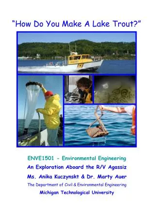 ENVE1501 - Environmental Engineering An Exploration Aboard the R/V Agassiz