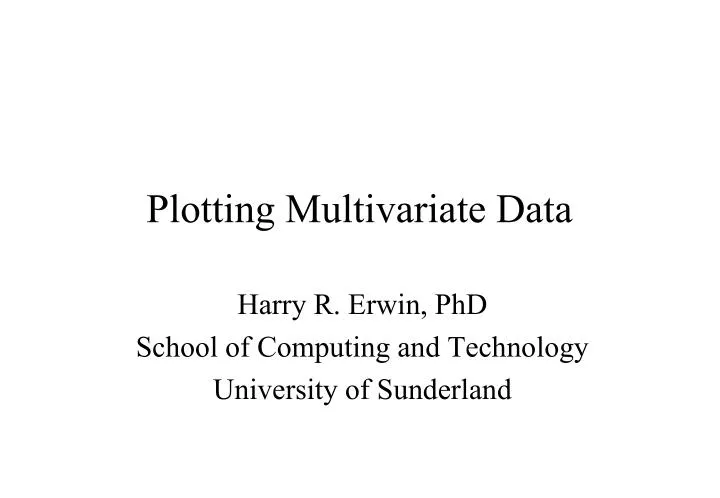 plotting multivariate data