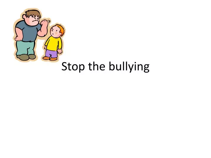 stop the bullying