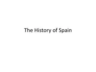 The History of Spain