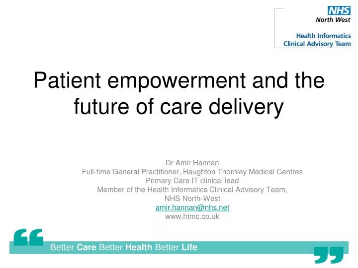 patient empowerment and the future of care delivery
