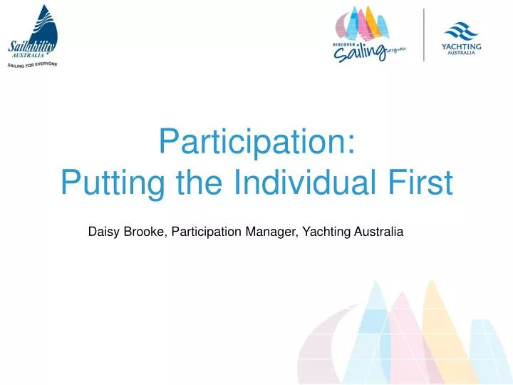 participation putting the individual first