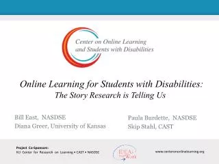 Online Learning for Students with Disabilities: The Story Research is Telling Us