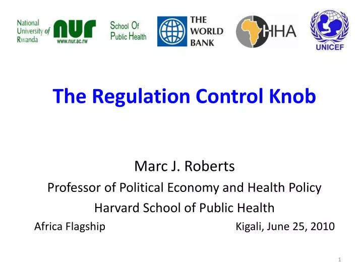 the regulation control knob