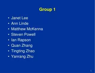 Group 1